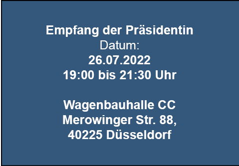 Empfang der Präsidentin