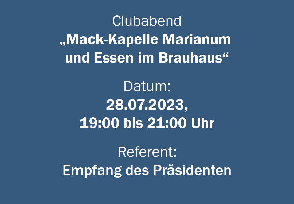 Mack-Kapelle Marianum und Essen im Brauhaus