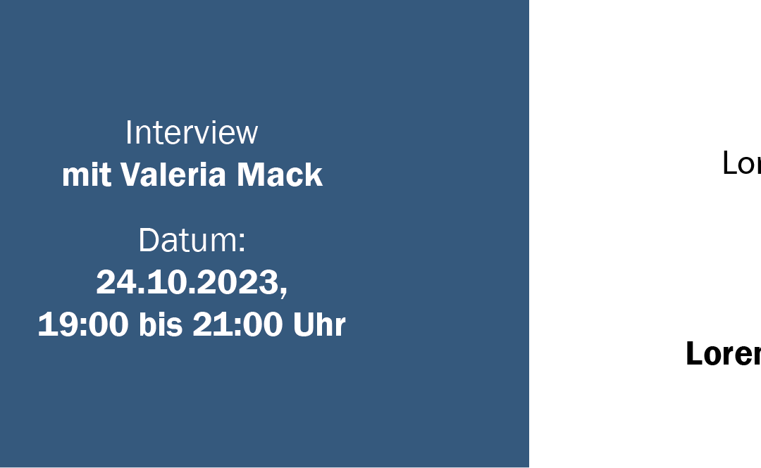 Interview mit Valeria Mack