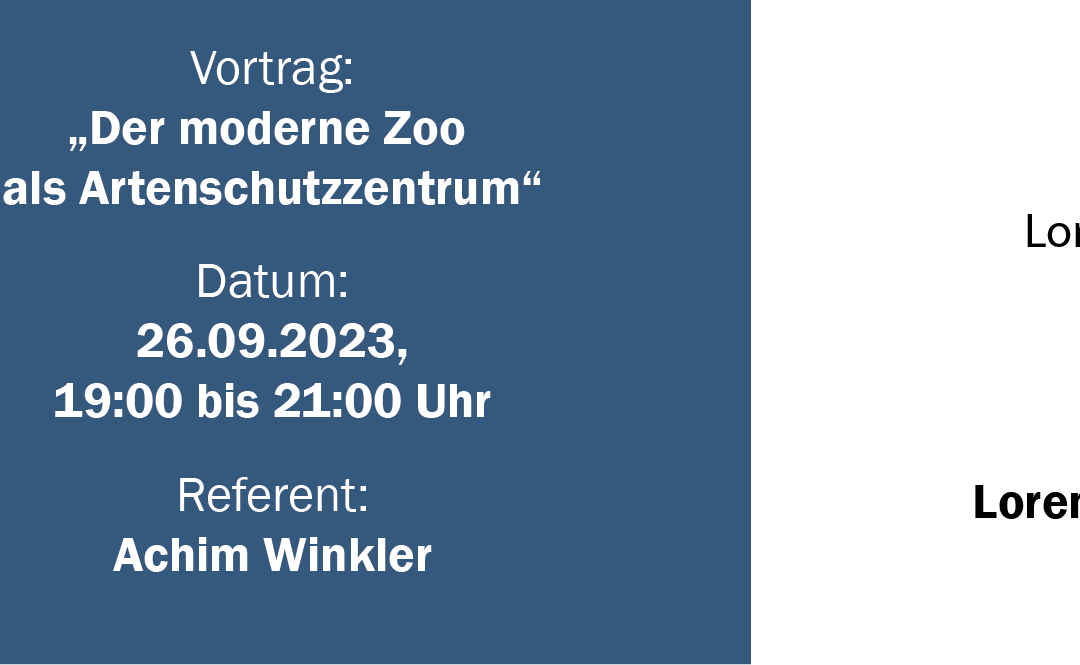 Der moderne Zoo als Artenschutzzentrum