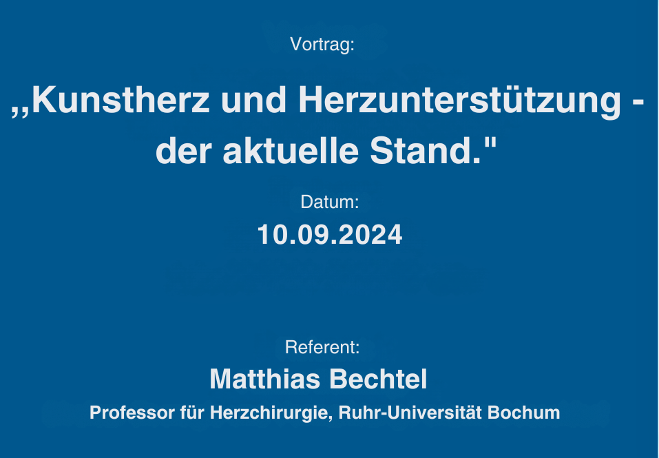 „Kunstherz und Herzunterstützung – der aktuelle Stand.“