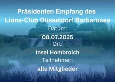 Empfang der Präsidentin – Insel Hombroich