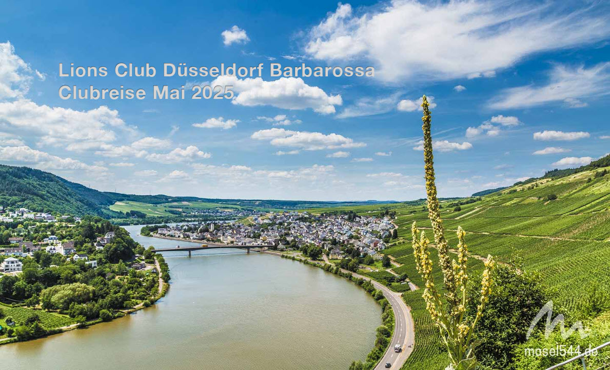 Die Clubreise des LIONS-Club Düsseldorf Barbarossa nach Mehringen an der Mosel