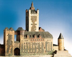 Modell der Kaiserpfalz des Staufers Kaiser Friedrich I.