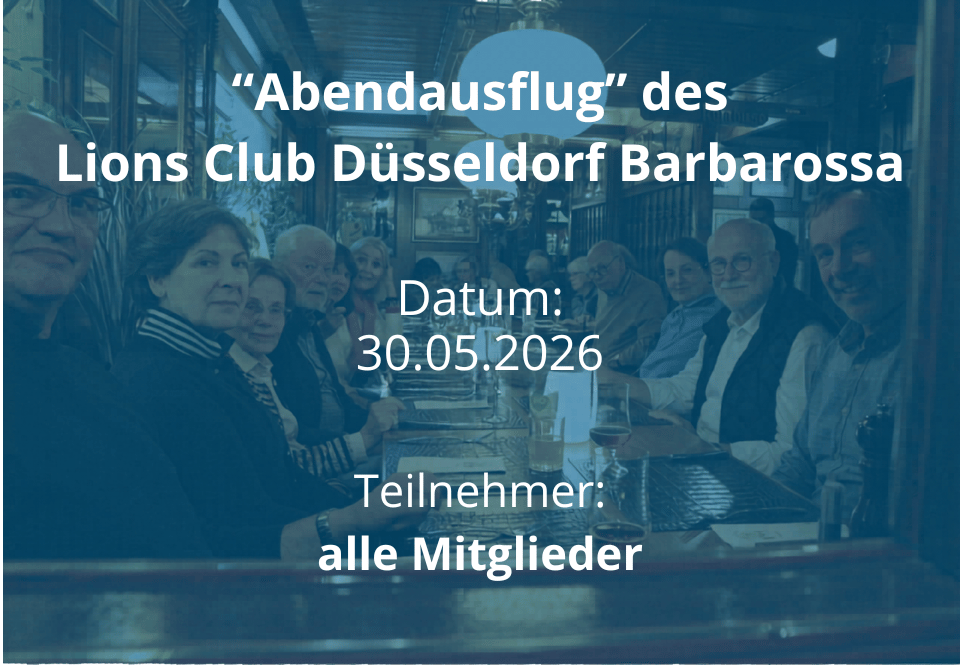 Mitgliederversammlung des LIONS-Club Düsseldorf Barbarossa