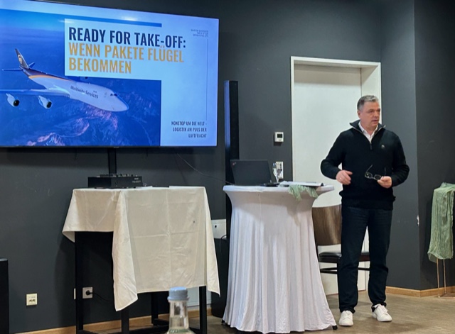 Martin Wasinger gibt interessante Einblicke in das Luftfrachtgeschäft